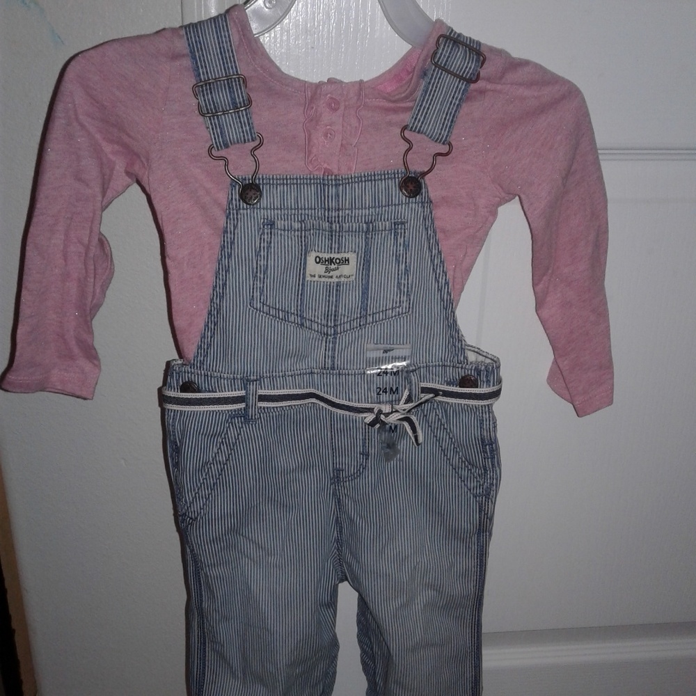Girls Jumpsuit Overalls 24 months OshKosh B'gosh